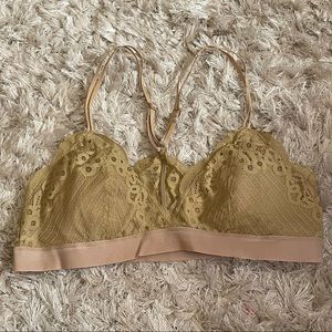 Aerie racerback bralette medium yellow